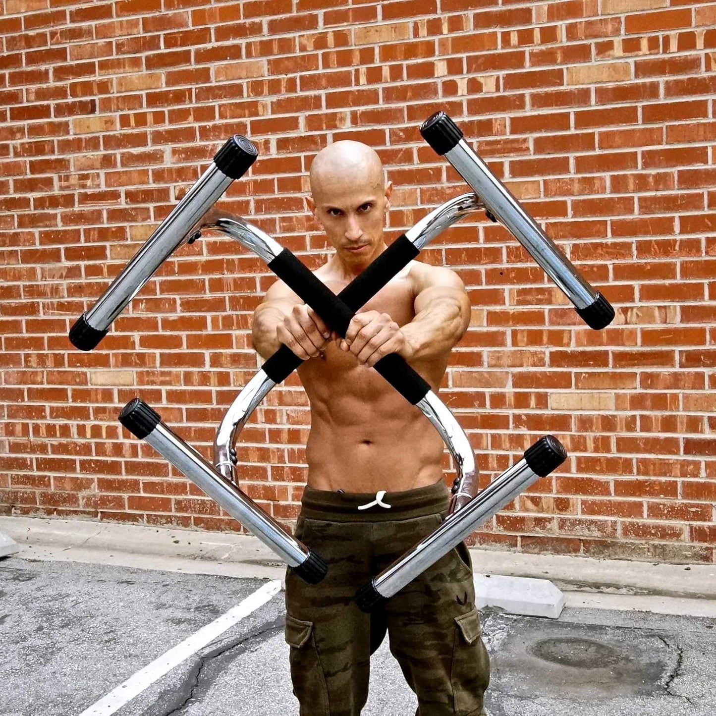Parallette Push up Bars Dip Station Stand - Perfect for Home and Garage Gym Exercise Equipment - Gymnastics, Calisthenics, Strength Training Parallel Bars for Men and Women